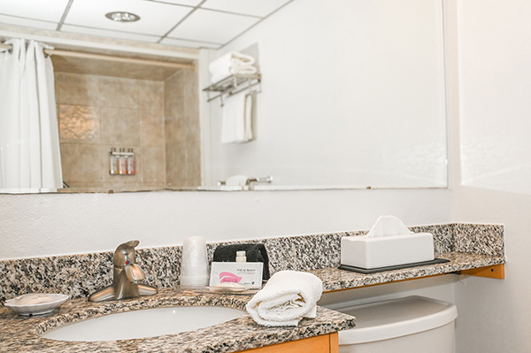 Granite bathroom counter